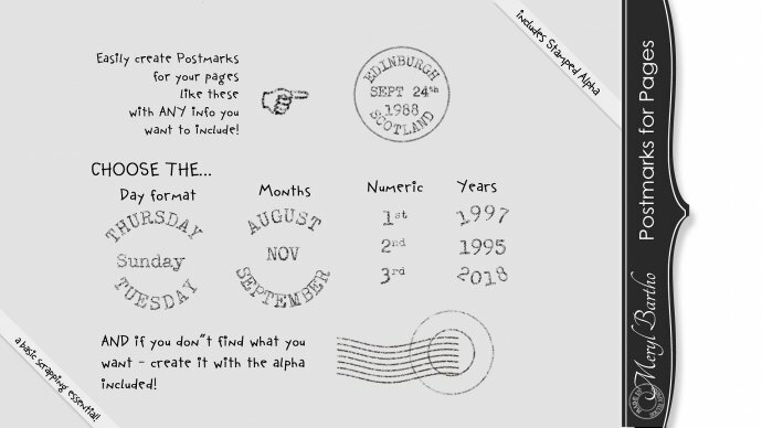 Postmarks for Pages - Dates and More