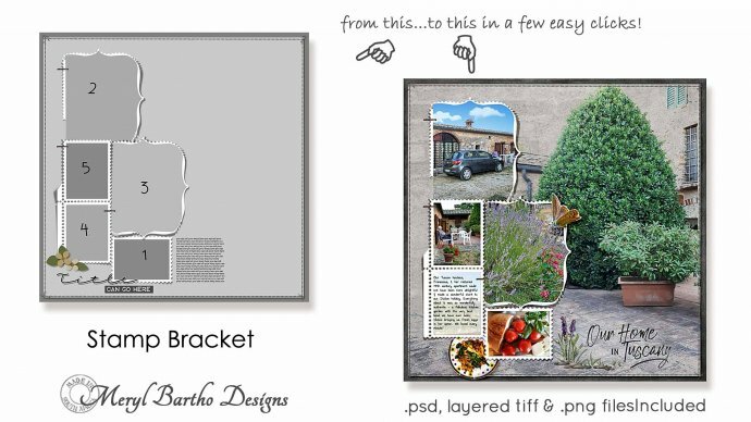 Stamp Bracket Template